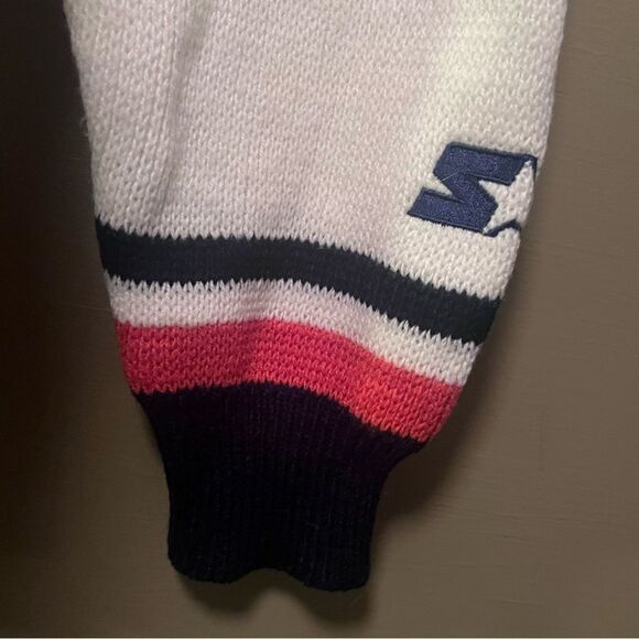 Vintage Starter Detroit Tigers Patch V-Neck Varsity Acrylic Sweater - Picture 5 of 9